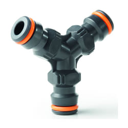 Ewuaqua Pièce en y 72046 Connecteur en plastique à 3 voies, compatible Gardena