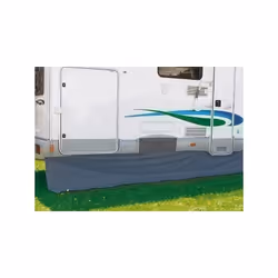 Jupe latérale FIAMMA 550 x 60 cm pour camping-car Dimensions: 550 x H.60 cm Livré avec jeu de boutons à pression pour une plu ...