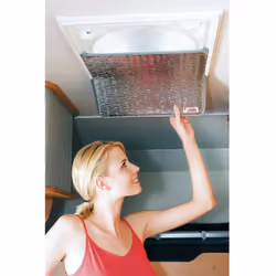 Rideau d'isolation lanterneau 40 x 40 cm Thermo vent Fiamma. Rideau isolant rigide Fiamma pour lanterneau et fenêtre de toit  ...