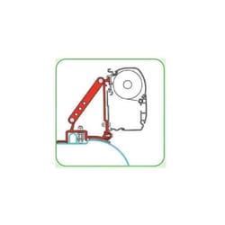 Fiamma - Adaptateur stores F45 Pour Fiat Ducato après Juin 2006