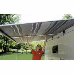 Kit de fixation Rafter - Fiamma - Caravanstore XL - Aluminium anodisé - Diamètre 30 mm - Couleur argent