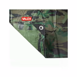 - Camouflage / couleur verte - Imperméable et lavable - Stabilisé aux UV - Avec coins renforcés et cordon de renforcement du  ...
