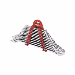 Set 12 clés fixes combinées. Mesures : 6-7-8-8-9-9-10-11-11-12-13-13-14-17-17-19-19-22mm Têtes inclinées de 15° Corps en acie ...