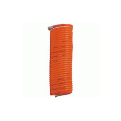 Tuyau spiralé 15 mt raccord rapide, air comprimé.