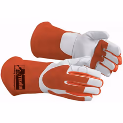 Les gants DAKOTA de Telwin pour le soudage TIG en cuir rouge et blanc. Parfait pour offrir une bonne maniabilité et une bonne ...