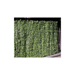 Haie artificielle verte a' longue feuille synthe'tique 1x3 mt en pvc vert lavable pour usage exte'rieur