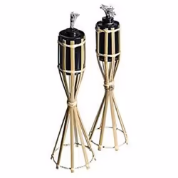 CHALUMEAU EN BAMBOU DE TABLE CM.35 RÉSERVOIR EN MÉTAL