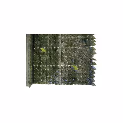 Feuilles de laurier de haie artificielle en PVC vert 1x3 mt feuilles synthe'tiques lavables pour usage exte'rieur