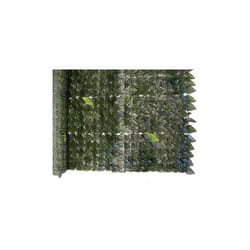 Feuilles de laurier de haie artificielle en pvc vert 1x3 mt feuilles synthe'tiques lavables pour usage exte'rieur