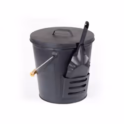 Contenitore per cenere Dettagli: Set per la raccolta della cenere composto da: secchio e paletta; Realizzati in metallo verni ...