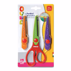 CWR 06658, Enfant, Découpe droite, Régler, Multicolore, Acier inoxydable, Ciseaux pour loisirs créatifs