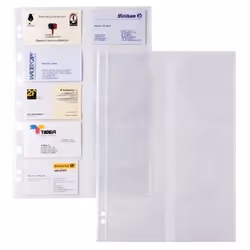 SEI Rota Atla Card, Transparent, 10 cartes, 90 x 55 mm, 210 mm, 297 mm
