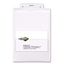 SEI Rota 31821700, Porte-badge, Portrait, PVC, Transparent, A6, 100 mm