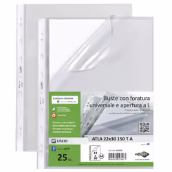SEI Rota Atla T A, A4, Transparent, Polypropylène (PP), 220 mm, 300 mm, 25 pièce(s)