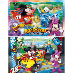 Clementoni Supercolor 2X20 Pièces - Mickey And The Roadster Racers