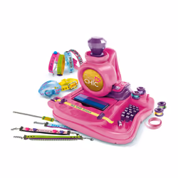 Clementoni 15239, Kit de fabrication de bracelets pour enfants, 7 an(s), Multicolore