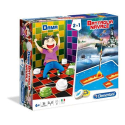 Clementoni BATTAGLIA NAVALE DAMA 2-en-1