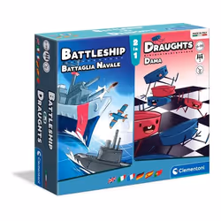 Clementoni Battleship + Draughts, Jeu de société, Education