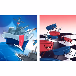 Clementoni Battleship + Draughts Jeu de société Education - Vue supplémentaire 4