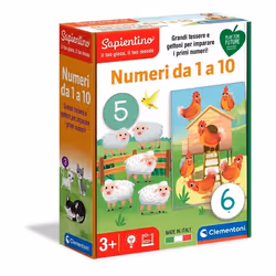Clementoni Numeri da 1 a 10, Jeu de société, Education