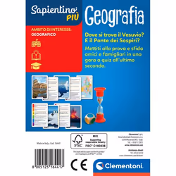 Clementoni Sapientino Più 16441 jeu de société Jeu de cartes Quiz