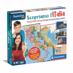 Clementoni Sapientino Più 16594, Jeu de puzzle, Quiz, 6 an(s)