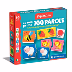 Clementoni Sapientino Montessori - Le Mie Prime 100 Parole, 1 an(s), Multicolore