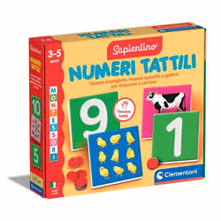 Clementoni Sapientino Montessori - Numeri Tattili, 3 an(s), Multicolore