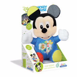Clementoni Baby Mickey Lightin Plush, Animaux en peluche, 0,3 an(s), Interactif, Sonore, LR44