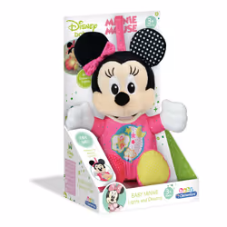 Clementoni Baby Minnie Lightin Plush, Animaux en peluche, 1 an(s), Interactif, Sonore, LR44