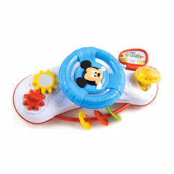 Clementoni Steering wheel of Baby Mickey, 1 an(s), Sonore, Fonction vocale, Batteries requises, AAA, Plastique