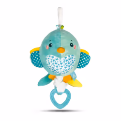 Clementoni Soft bird, Oiseau en peluche, Sonore