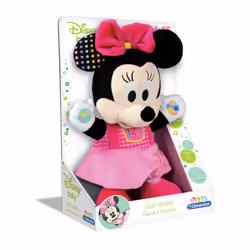 Clementoni Baby Minnie Play and Learn, Animaux en peluche, 0,5 an(s), Interactif, Sonore, AAA
