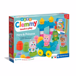Clementoni Clemmy Baby Hero & Princess Set, Jeu de construction, 0,5 an(s), 16 pièce(s), 1,26 kg