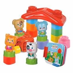 Clementoni Clemmy Baby Happy Farm, Jeu de construction, 0,5 an(s), 16 pièce(s), 1,18 kg