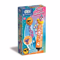 Clementoni Crée tes fluos - Crazy Summer, Kit de loisirs créatifs pour enfants, 6 an(s)