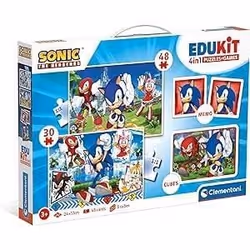 Clementoni Edukit 4 en 1 - Sonic, 30 pièce(s), Dessins animés, 3 an(s)