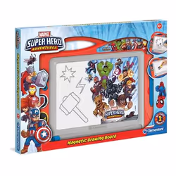 Clementoni Magnetic Board Super Her, Planche à dessin magnétique pour enfants, 4 an(s), Bleu, Rouge