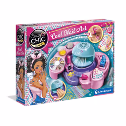 Clementoni Crazy Chic COOL NAILS, Kit de design de mode pour enfants, 6 an(s), Plastique, Multicolore