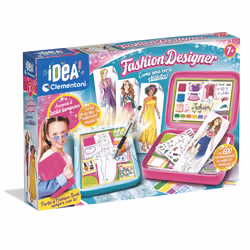 Clementoni Play Creative 8005125187157, Kit de design de mode pour enfants, 7 an(s), Plastique, Multicolore