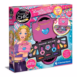 Clementoni Crazy Chic Beauty influencer, Kit de maquillage pour enfants, 6 an(s), Multicolore, 17 pièce(s)