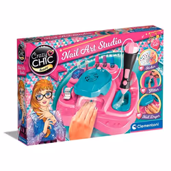 Clementoni Crazy Chic 18768, Kit de manucure pour enfants, 8 an(s), Batteries requises