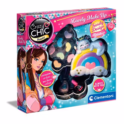 Clementoni Crazy Chic Palette de maquillage Arc-en-ciel - Lovely make up rainbow, Kit de maquillage pour enfants, 6 an(s), Mu ...