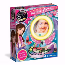 Clementoni Crazy Chic Miroir de maquillage, Kit de maquillage pour enfants, 6 an(s), Multicolore