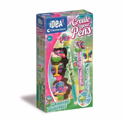 Clementoni Crée tes stylos - Wonderful Butterflies, Kit de loisirs créatifs pour enfants, 6 an(s)