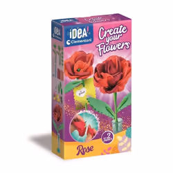 Clementoni Crée tes fleurs - Rose, Kit de loisirs créatifs pour enfants, 8 an(s)