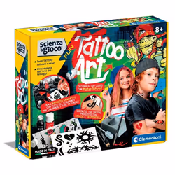 Clementoni Science &amp; Play Tattoo Art, Kit de tatouage pour enfants, 8 an(s)
