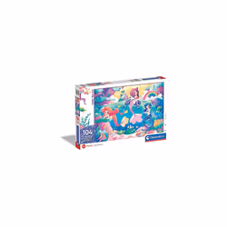 Clementoni Glitter 104 Pièces - Sirènes, 6 an(s)