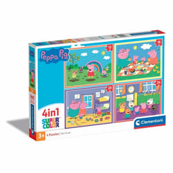 Clementoni Supercolor Puzzle 4 en 1 - Peppa Pig