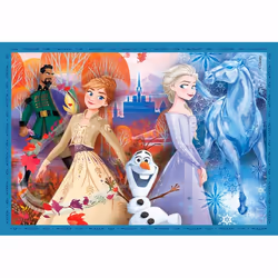 Clementoni Supercolor Puzzle 4 en 1 - La Reine des Neiges - Vue supplémentaire 4